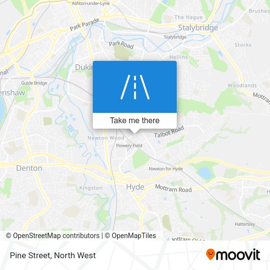 Pine Street map
