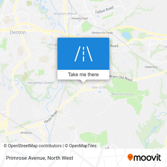 Primrose Avenue map