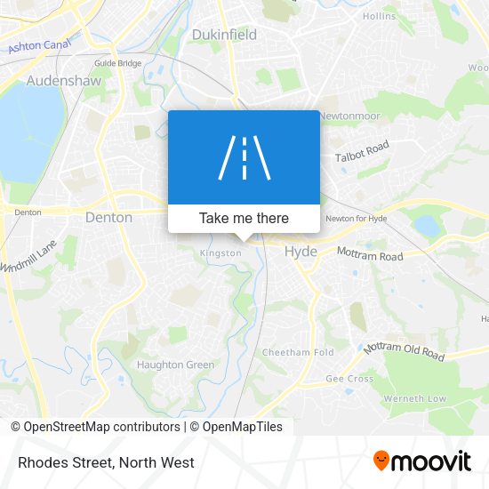 Rhodes Street map