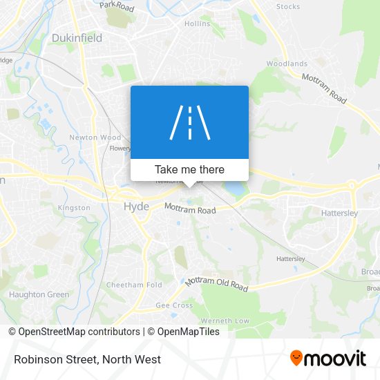 Robinson Street map