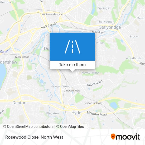 Rosewood Close map
