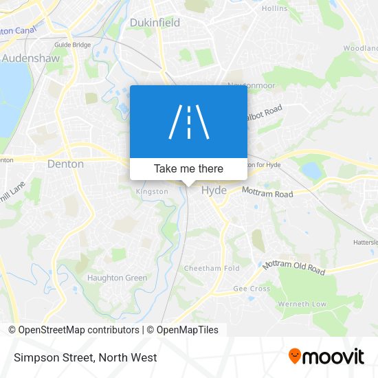 Simpson Street map