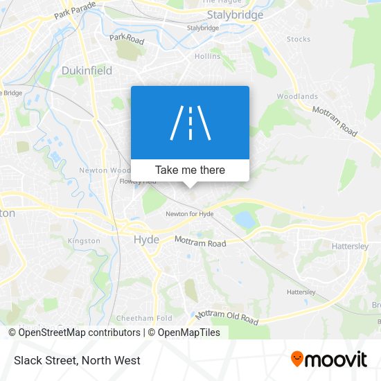 Slack Street map