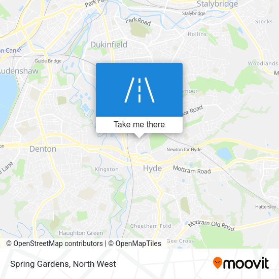 Spring Gardens map