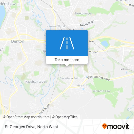 St Georges Drive map