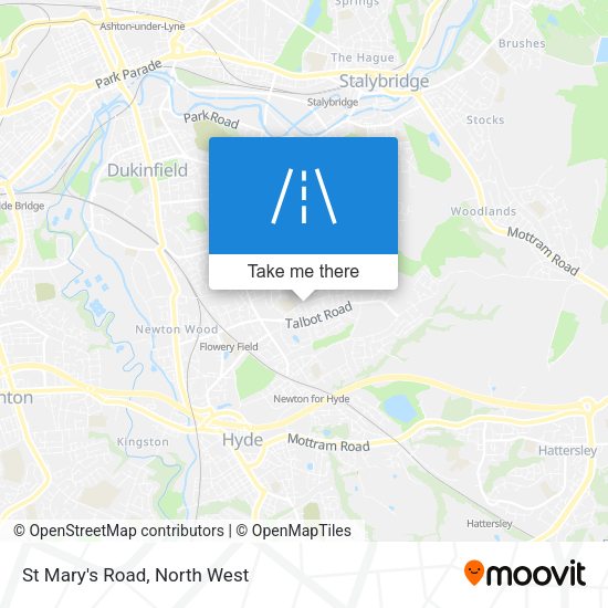 St Mary's Road map