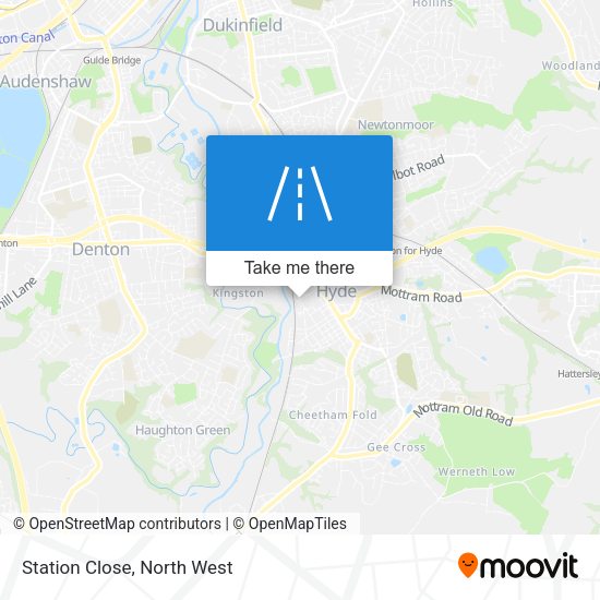 Station Close map