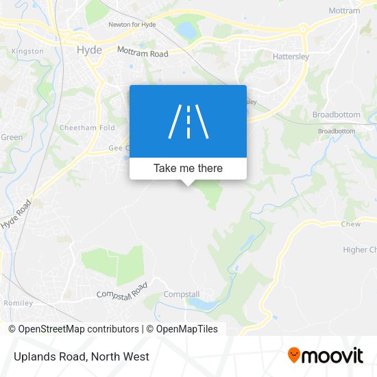 Uplands Road map