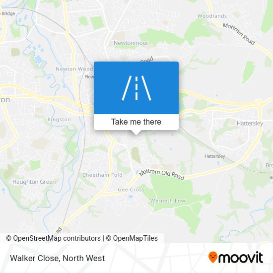Walker Close map