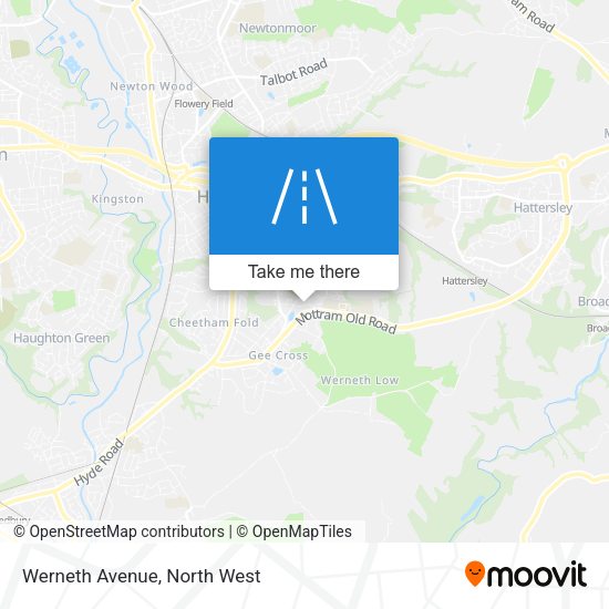 Werneth Avenue map