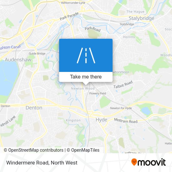 Windermere Road map