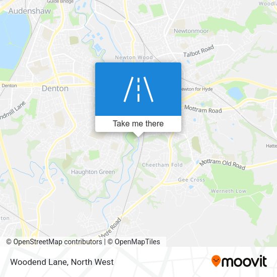 Woodend Lane map