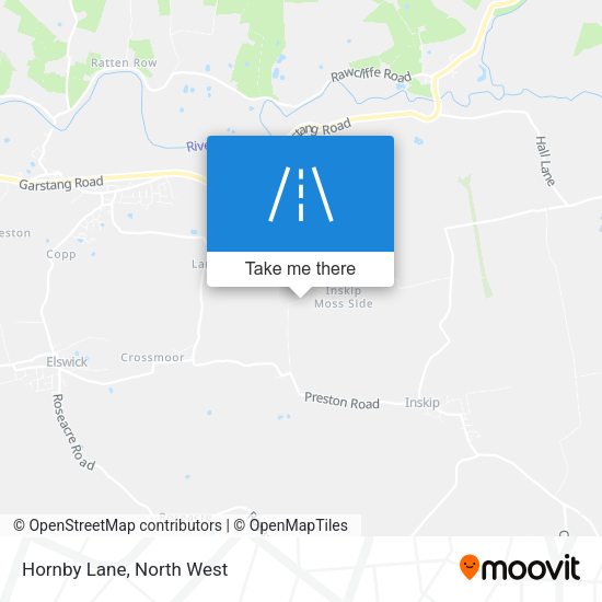Hornby Lane map