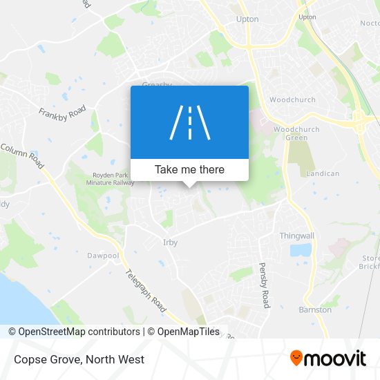 Copse Grove map