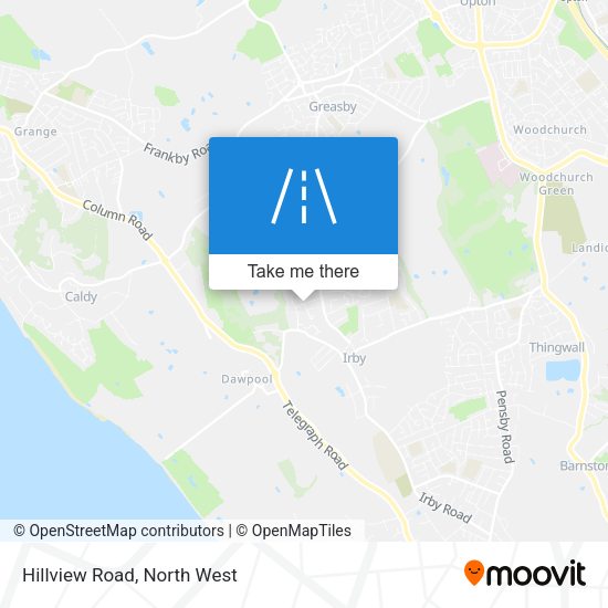 Hillview Road map