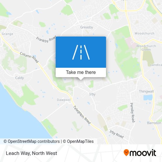 Leach Way map