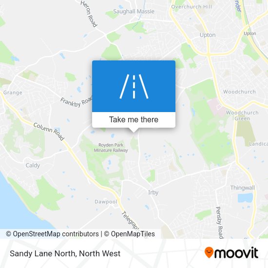 Sandy Lane North map