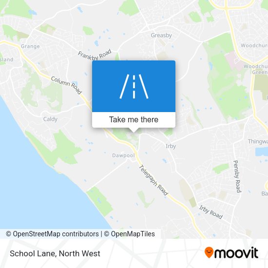 School Lane map