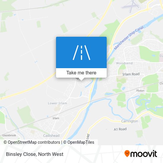 Binsley Close map