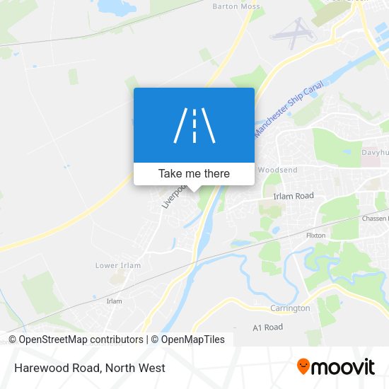 Harewood Road map