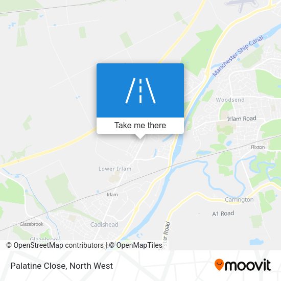 Palatine Close map