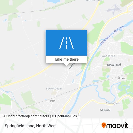 Springfield Lane map