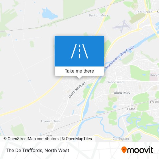 The De Traffords map