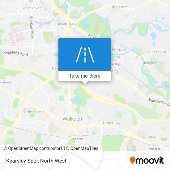 Kearsley Spur map