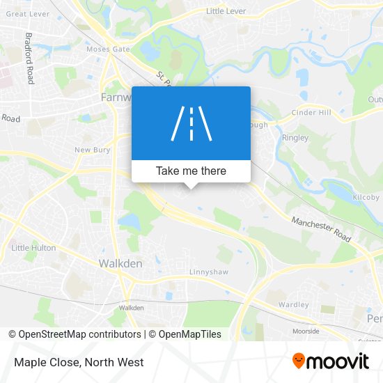 Maple Close map