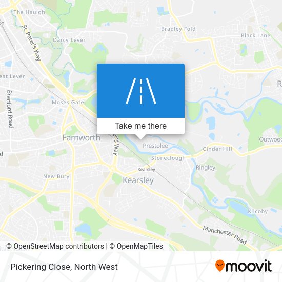 Pickering Close map