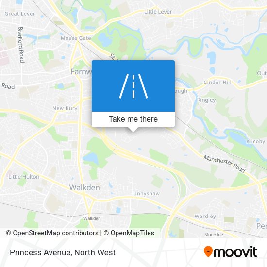 Princess Avenue map