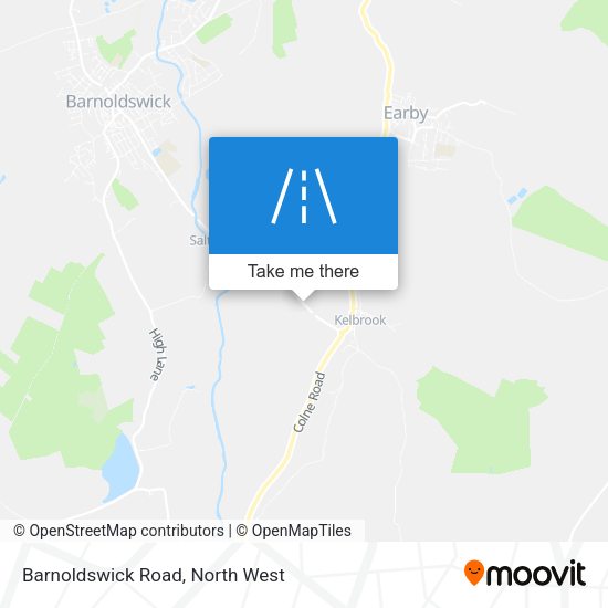 Barnoldswick Road map
