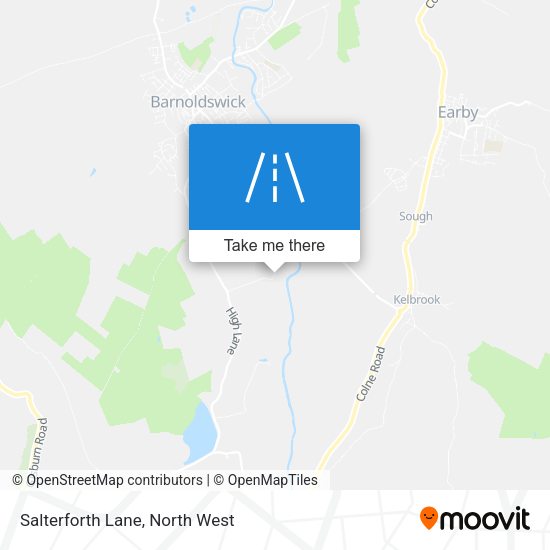 Salterforth Lane map