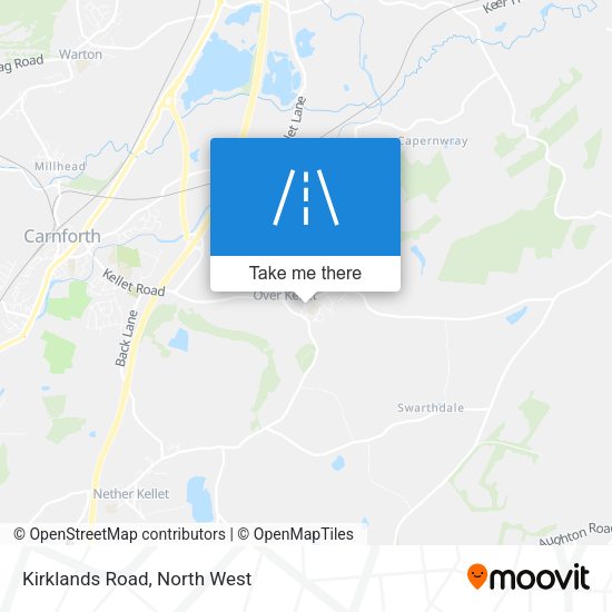 Kirklands Road map