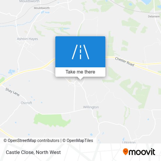 Castle Close map