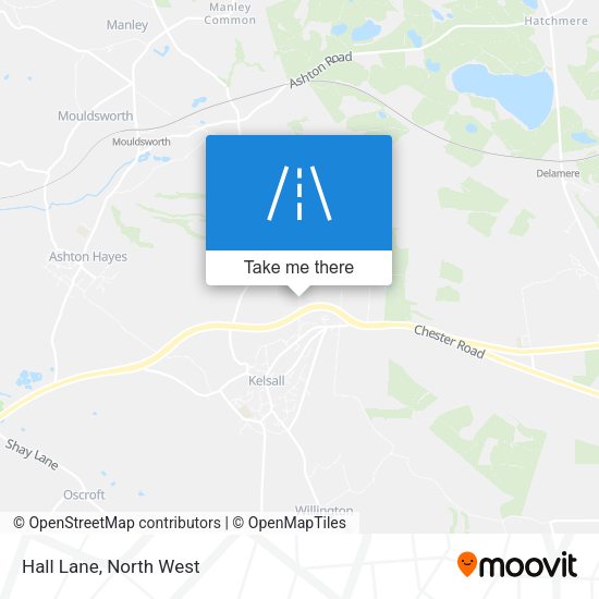 Hall Lane map