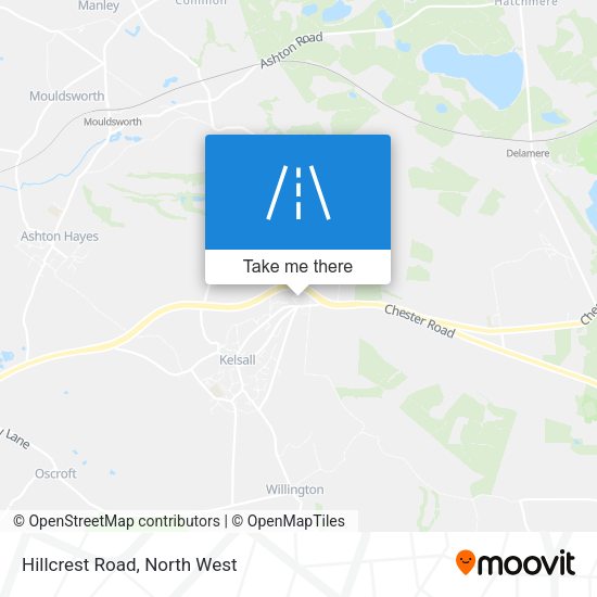 Hillcrest Road map
