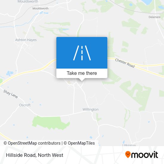Hillside Road map