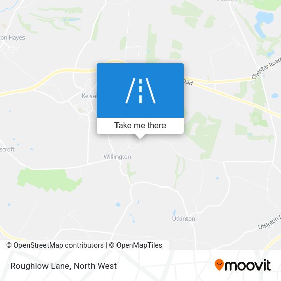 Roughlow Lane map