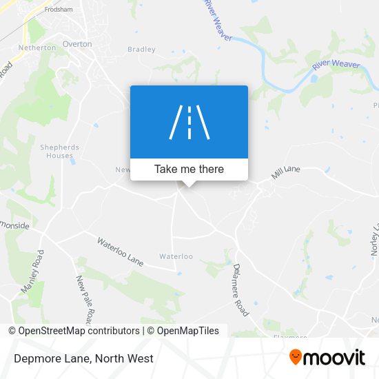 Depmore Lane map