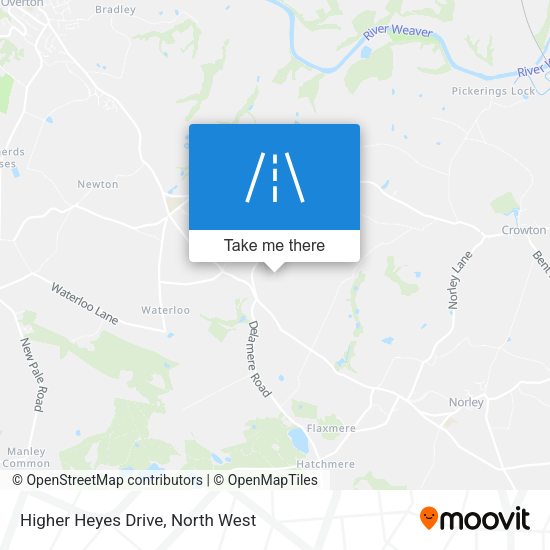 Higher Heyes Drive map
