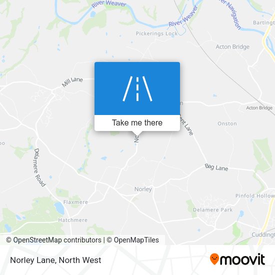Norley Lane map