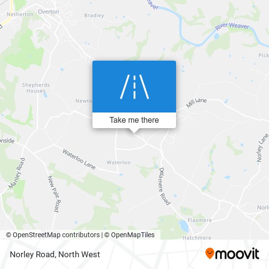 Norley Road map