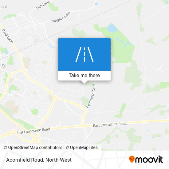 Acornfield Road map