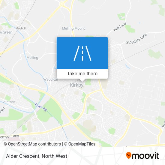 Alder Crescent map
