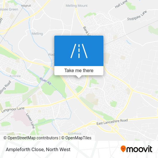 Ampleforth Close map