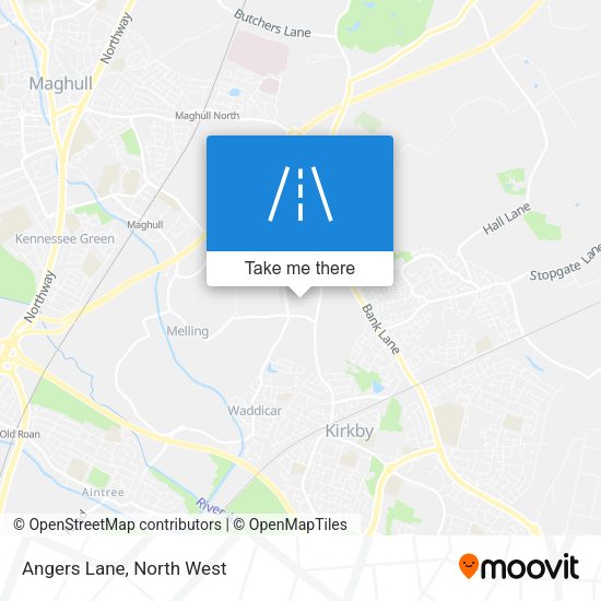 Angers Lane map