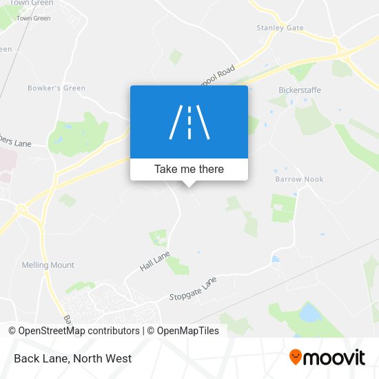 Back Lane map