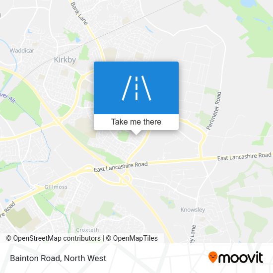 Bainton Road map