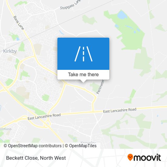 Beckett Close map